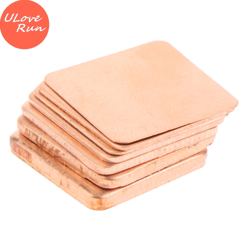 Uloverun Set 10 Tấm Đệm Nhiệt 15x15mm Bằng Đồng Cho Máy Tính Xách Tay