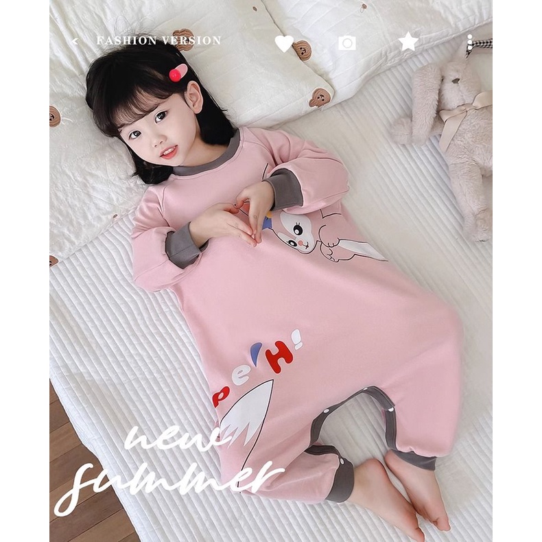 Túi Ngủ Chống Lạnh Họa Tiết Hoạt Hình Dễ Thương Cho Bé Gái