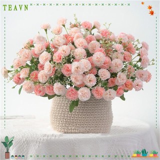 Teavn 20 đầu daisy nhân tạo bó hoa cô dâu sắp xếp hoa đồ trang trí đám cưới cầm hoa