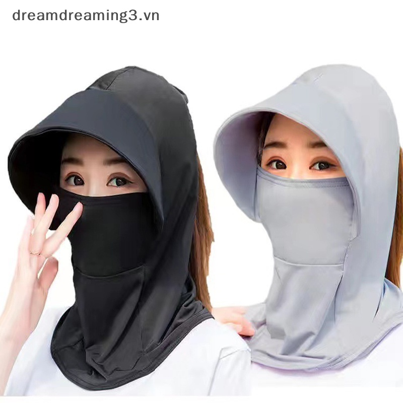 Mũ Chống Nắng Ngoài Trời Bằng Lụa Băng Thoáng Khí Thời Trang Mùa Hè Cho Nữ