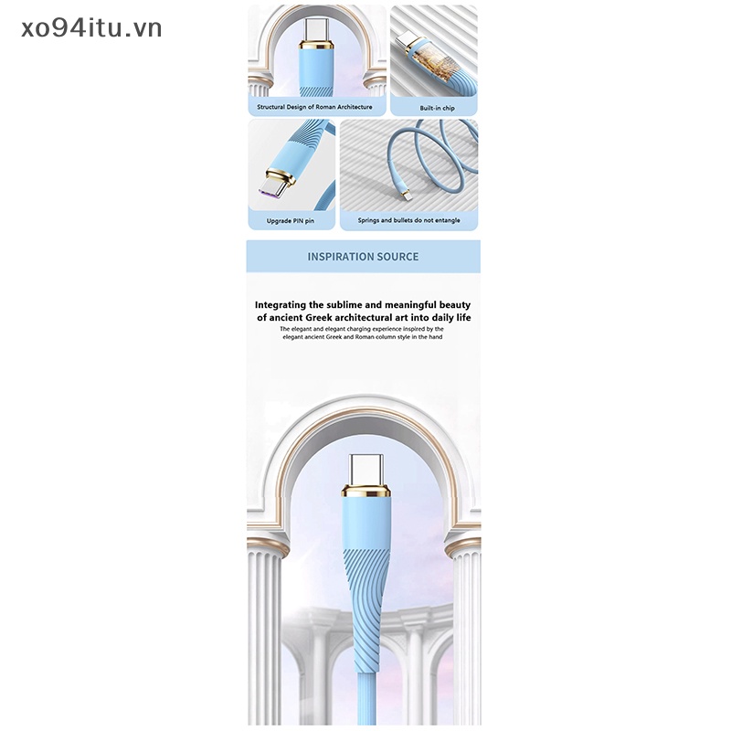 Xoitu Dây Cáp Sạc Nhanh pd 100w Cho macbook pro ipad pad pro xiaomi redmi samsung huawei
