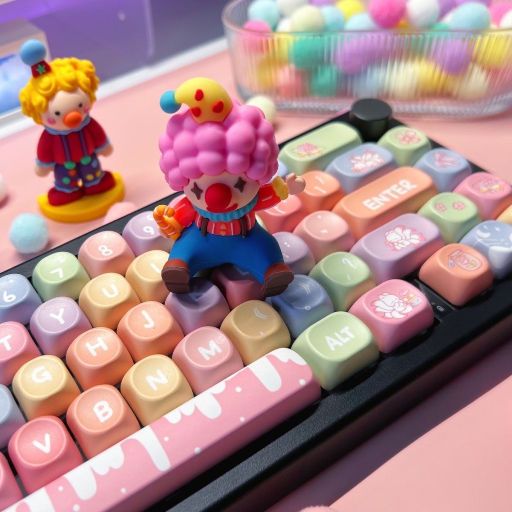 Keycap Yuncai Xiaogu, keycaps 131 phím, nhuộm thăng hoa PBT, thích hợp cho bàn phím phím 87/68/84/104/108 ​