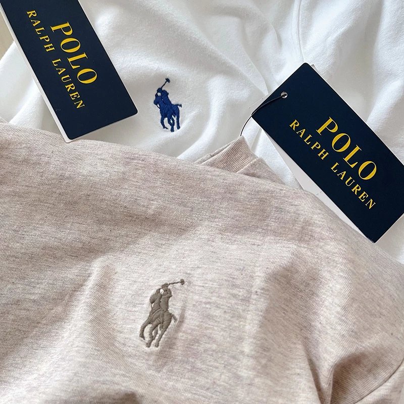 KFGL RALPH LAUREN   Cotton Embroidered logo Design Long Sleeve Tshirt