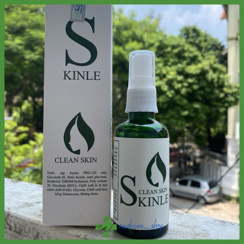 Nước tẩy trang cho da dầu mụn, nc tẩy trang làm sạch sâu dịu nhẹ phù hợp mọi loại da SKINLE (chai 50