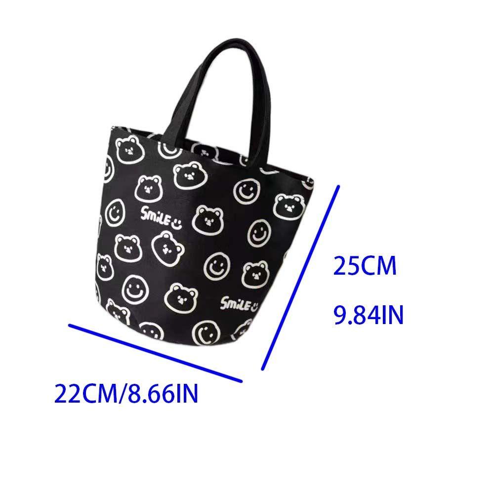 Shanhai Túi vải Cỡ Lớn In Họa Tiết Mặt Cười Hoạt Hình Cho Mẹ Bỉm Sữa