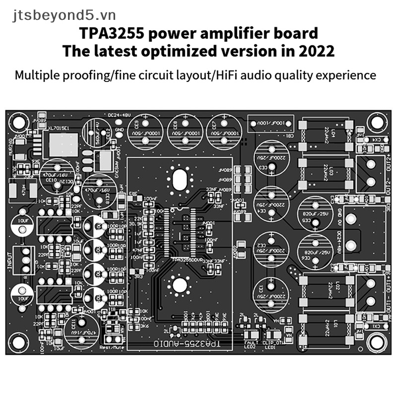 Bảng Mạch Khuếch Đại Âm Thanh hifi # tpa3255 Kênh 2.0 600w 300w * 2.
