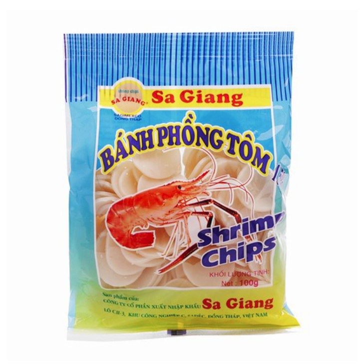1 gói Bánh phồng tôm + rau củ Sa Giang 100g