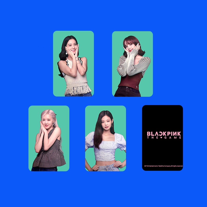 Bộ Thẻ Hình Nhóm Nhạc blackpink jennie jennie lisa