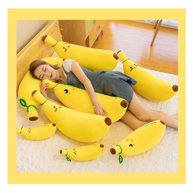 Gấu Bông Hình Quả Chuối 30cm 50cm Đáng Yêu