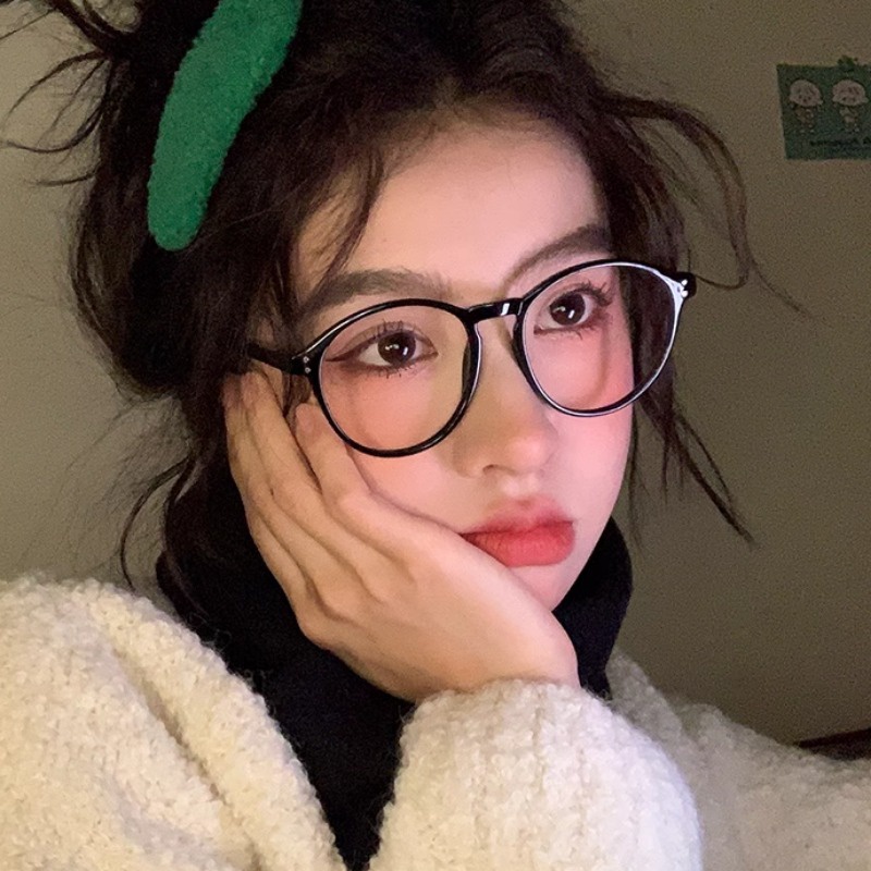 Kính Mát Gọng Tròn Màu Đen Chống Bức Xạ Phong Cách vintage Thời Trang Cho Nam Nữ