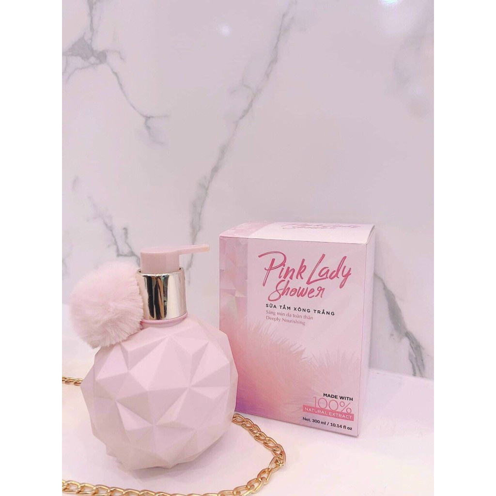 Sữa tắm xông trắng truyền trắng Pink Lady 300ml dưỡng da dưỡng ẩm cho da nhạy cảm | BigBuy360 - bigbuy360.vn