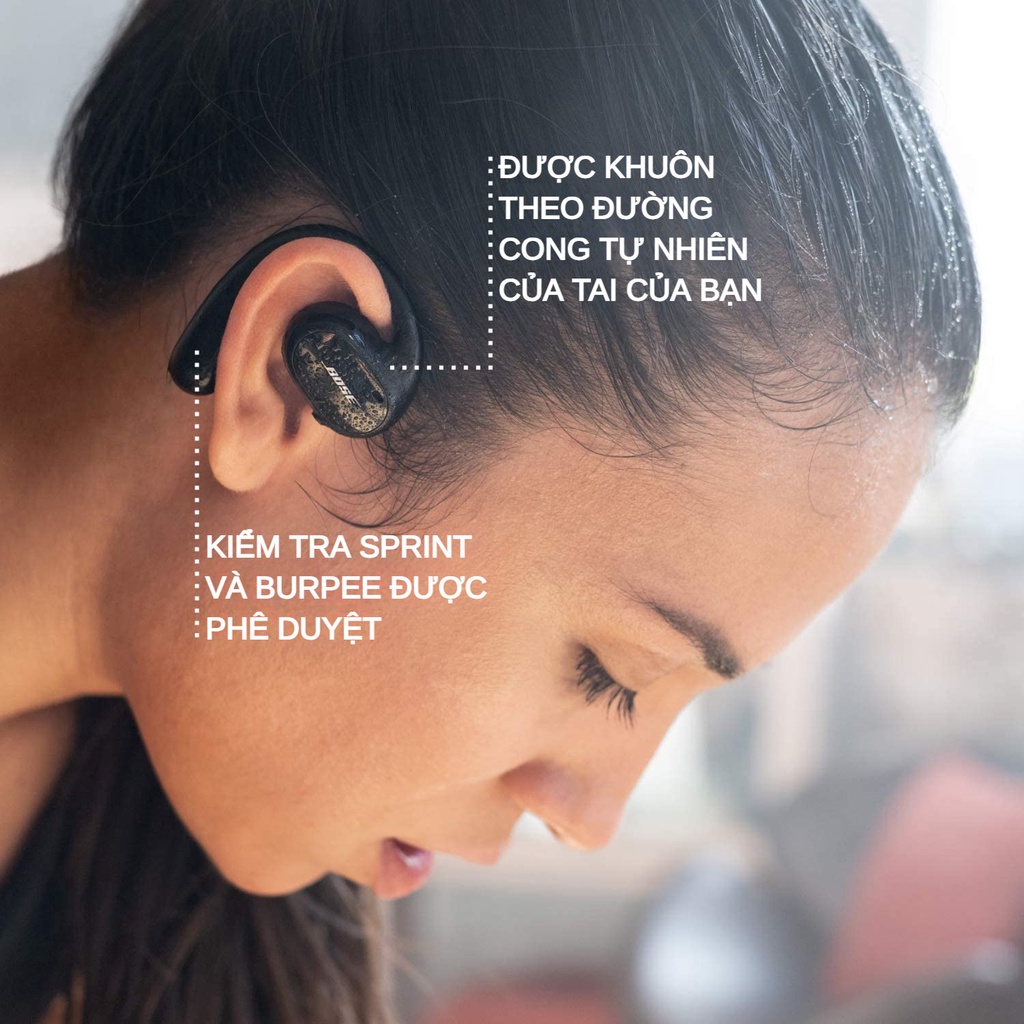 Tai nghe không dây mở Kehoer Sport Tai nghe Bluetooth thể thao có độ trễ thấp có micrô tích hợp