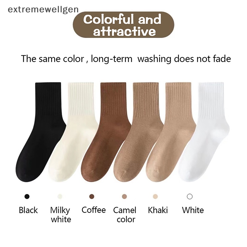 Vớ Kaki Màu Trắng Trơn Thời Trang Cho Nữ