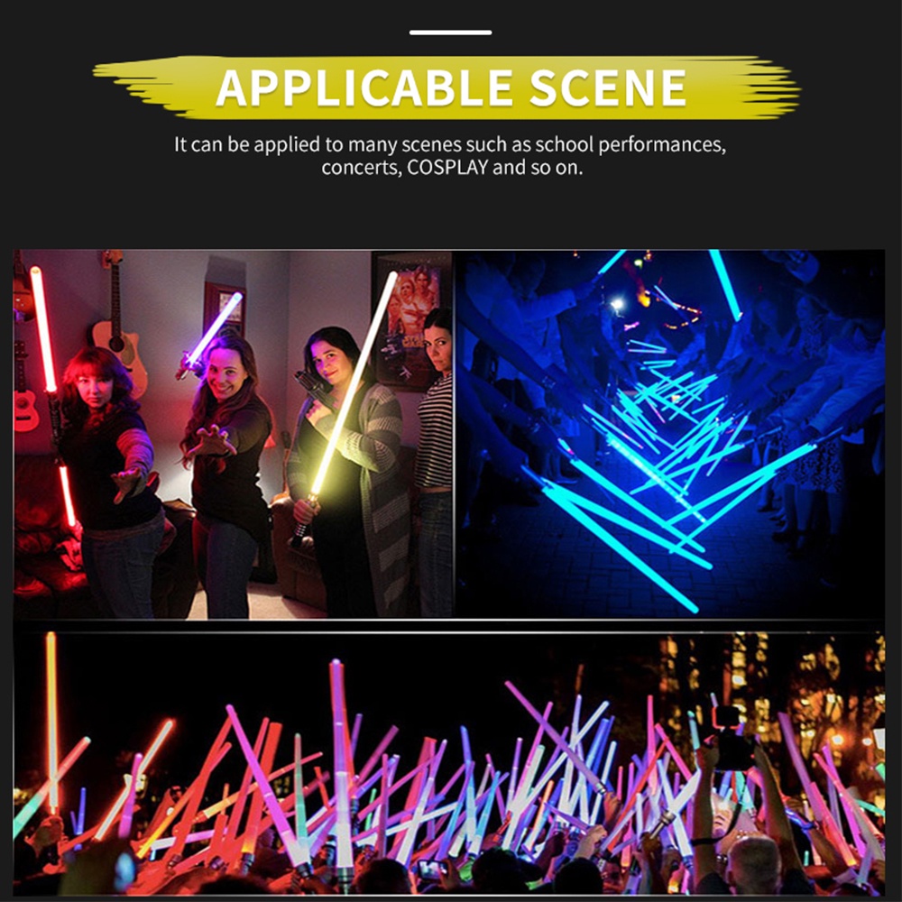JEDI LED LIGHT SABER FORCE RGB SEVEN COLOR LIGHTS RECHARGEABLE LIGHTSABER WITH SOUND HIGH LIGHT