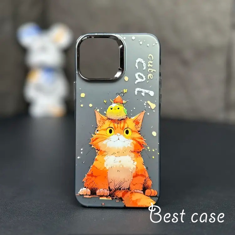 Ốp Lưng Hình Mèo Đáng Yêu Cho iphone 11 12 13 14 15 pro max