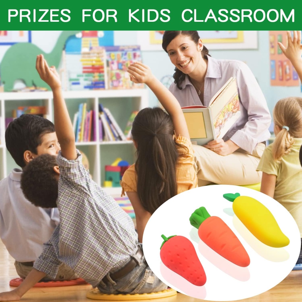 Dễ Thương Gôm Tẩy Hình Củ Cà Rốt / Xoài / Dâu Tây / Trẻ Em / Đồ Dùng Văn Phòng / Trường Học Sáng Tạo