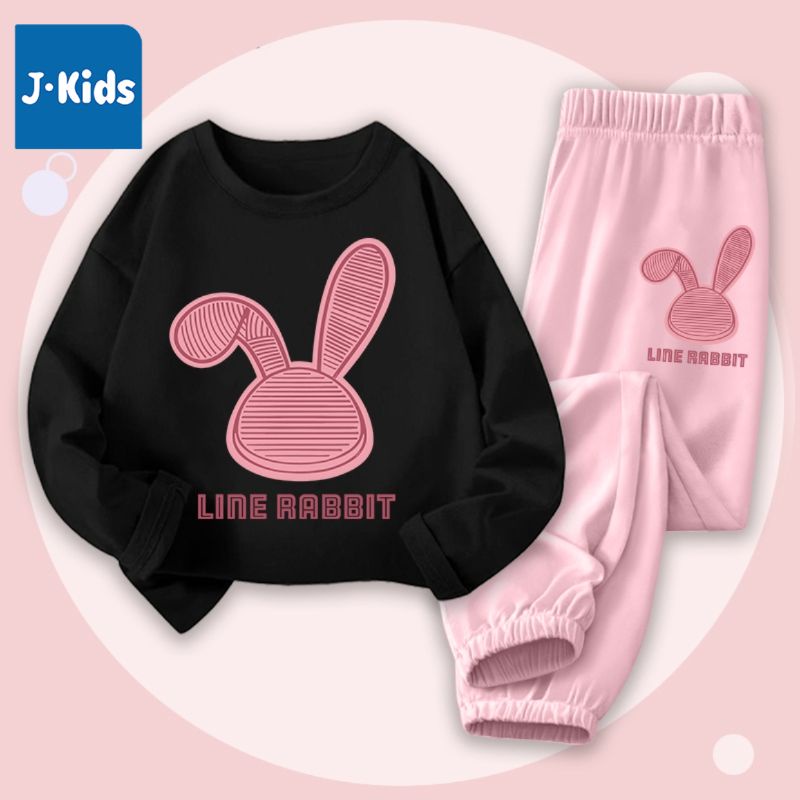 Đồ bộ thu đông cho bé trai bé gái J-Kids bộ thun dài tay cho bé chất thun cotton in hình độc đáo BDRB33