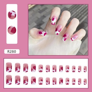 Bộ 24 Móng Tay Giả Màu gradient Thời Trang