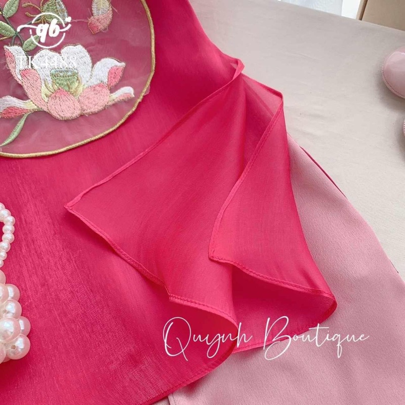 Set yếm lụa cho bé