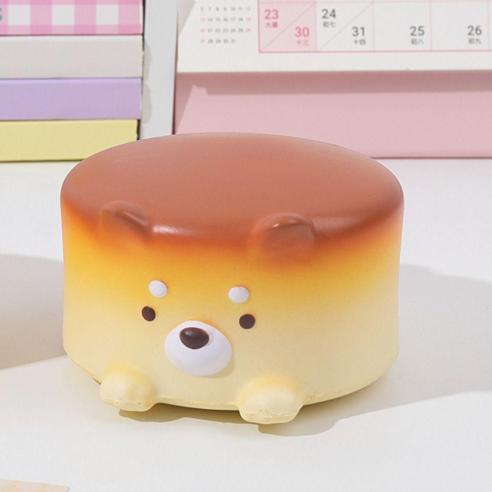 Mmluck Đồ Chơi Xốp Squishy Giảm Stress Hình Miếng Phô Mai Cún Ăn Bánh Kem Dễ Thương Cho Bé