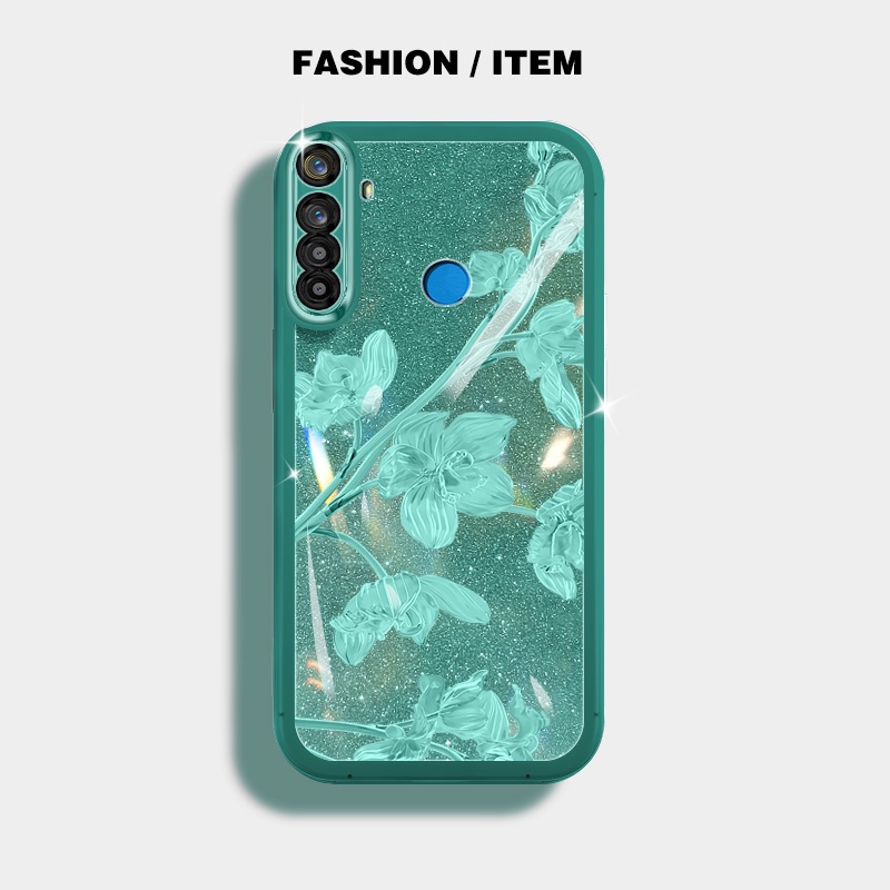 Bảo Vệ Ốp Điện Thoại Silicon Chống Rơi Họa Tiết Hoa bauhinia Cho oppo realme 5i 6i 5s c3 5