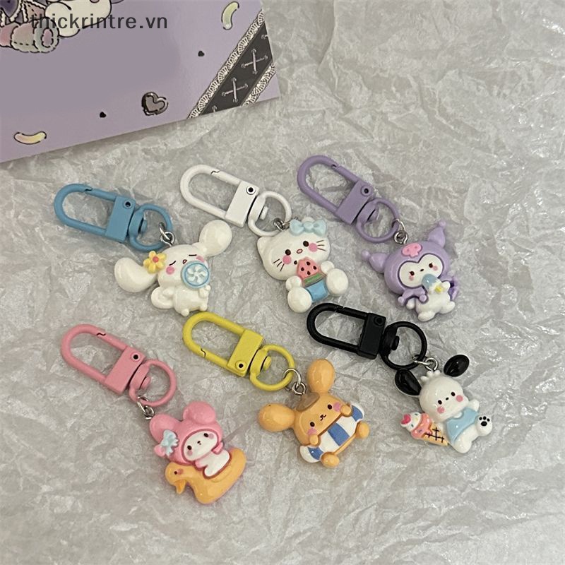 Th Móc Khóa Hình Cây Kem Ốc Quế Hoạt Hình mini Dễ Thương Làm Quà Tặng vn