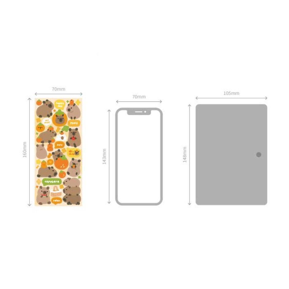Shanlin capybara sticker Dán Trang Trí Điện Thoại Chống Thấm Nước Hình Động Vật Dễ Thương diy