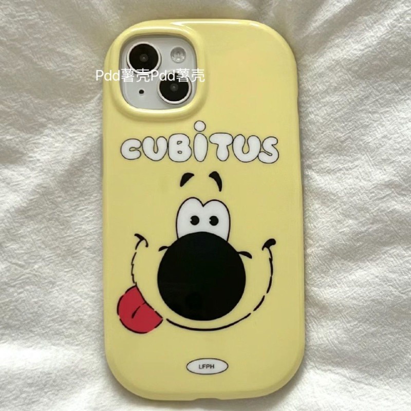 Ốp Điện Thoại Silicon Họa Tiết Chú Cún Hoạt Hình Cho iphone 7 7plus 8 8plus xs xr 11 12 13 14 15pro plus promax