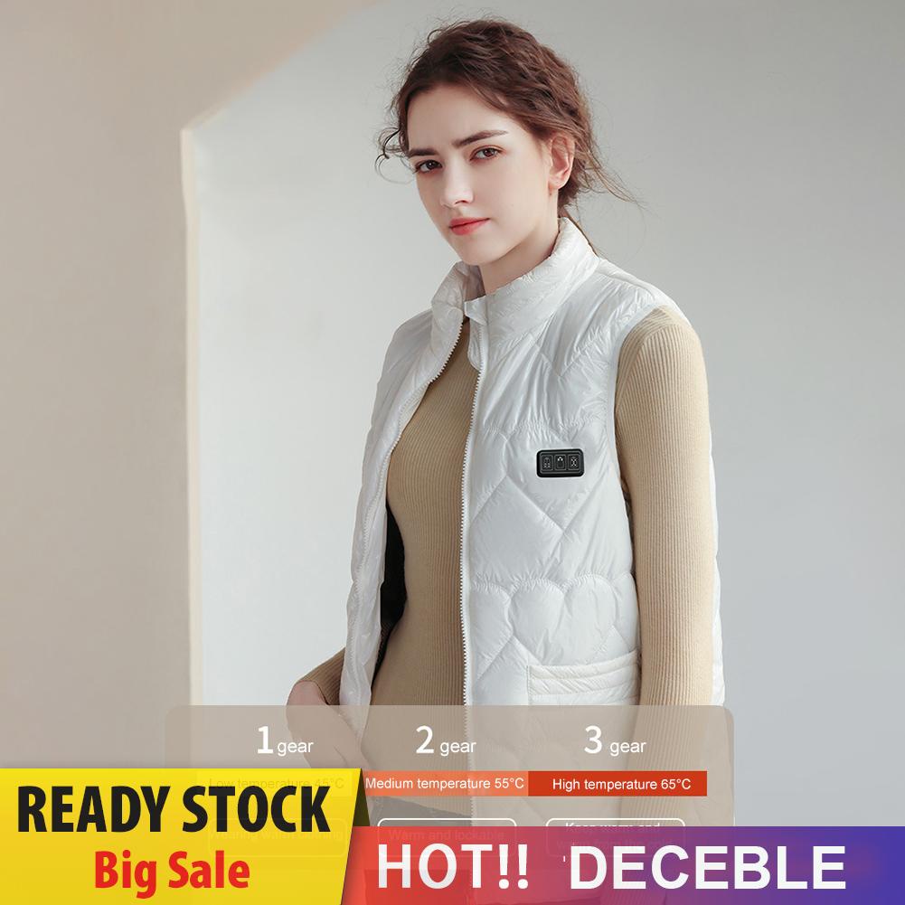 Áo Khoác Sát Nách unisex Làm Nóng Bằng Điện 3 Chế Độ 15 Khu Vực Cho Mùa Đông