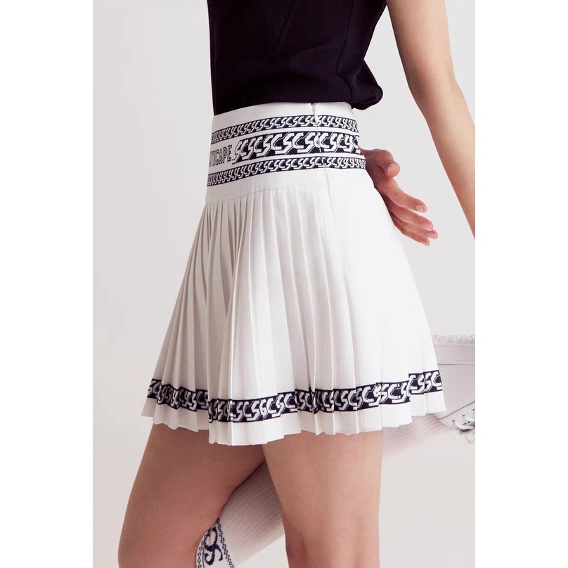 Sc Chân Váy Xếp Ly Co Giãn Thoáng Khí Thêu Họa Tiết 23 Phong Cách Mới Chống Chói hakama zxe5