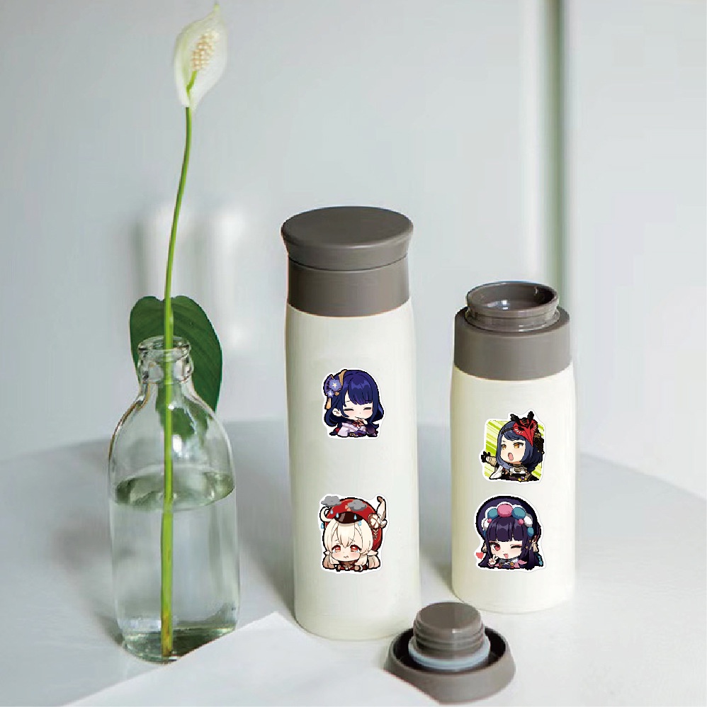 Bộ 63 Miếng Dán Hoạt Hình graffiti Chống Nước Trang Trí Mũ Bảo Hiểm / Bút Chì