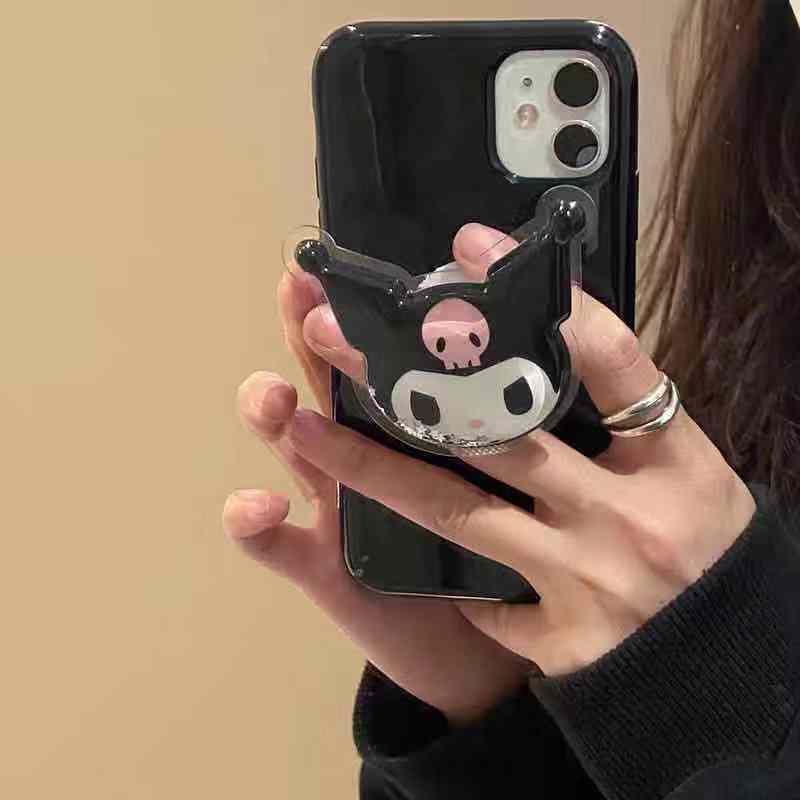 Hoạt Hình Ốp Điện Thoại Mềm Chống Bụi Có Giá Đỡ Cho iphone x xr 11 12 13 pro max xs max se 7 plus 8 plus 14 pro max