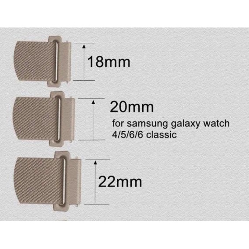 Dây Đeo nylon 18 / 20 / 22mm Cho Đồng Hồ Thông Minh samsung galaxy watch 4 6 40mm 44mm 6 classic 43 47mm 5 pro 45mm huawei gt 2