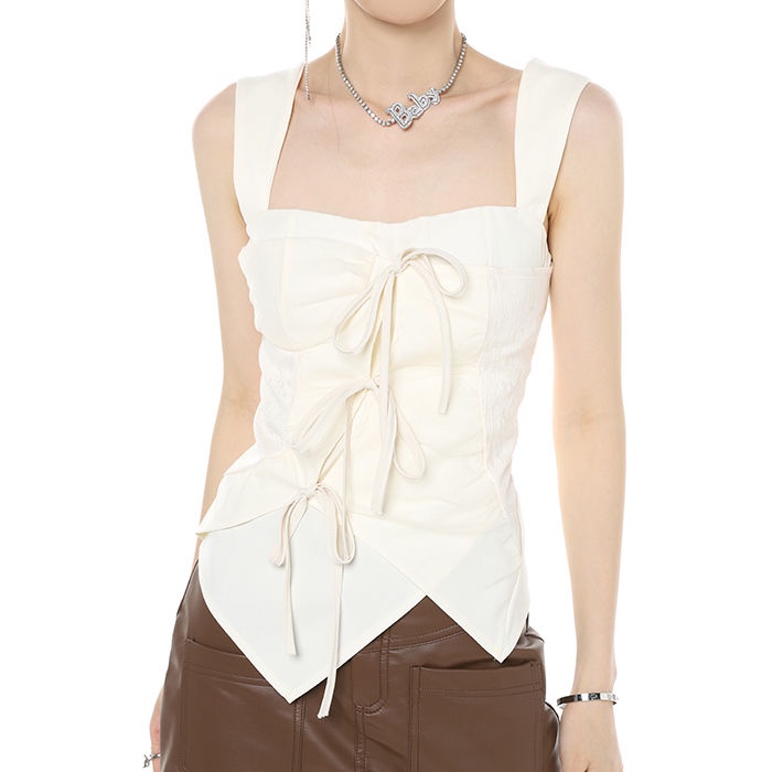 Áo Hai Dây Cổ Vuông Phong Cách Mỹ Thời Trang Mùa Hè 2023 Cho Nữ