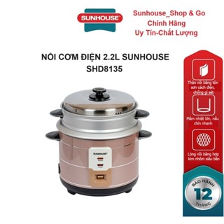  NỒI CƠM ĐIỆN NẮP RỜI SUNHOUSE SHD8135 ,900 W  2.2 Lít _Hàng chính hàng 