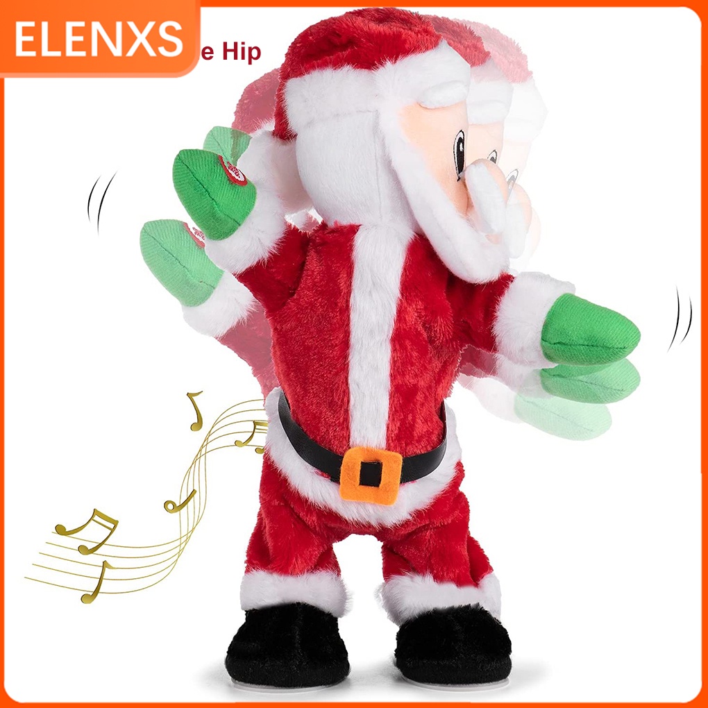 ông già noel lắc mông Đồ Chơi Búp Bê Ông Già Noel Bằng Nhựa Chạy Bằng Pin Dễ Thương Trang Trí Giáng Sinh Cho Trẻ Em Ông Già Noel Đẹp Lắc Mông  Vui Nhộn Có Nhạc Có Đèn Cao 36cm_Đồ chơi giáng sinh noel cho bé ông già noel lắc hông ông già noel lắc đít ông