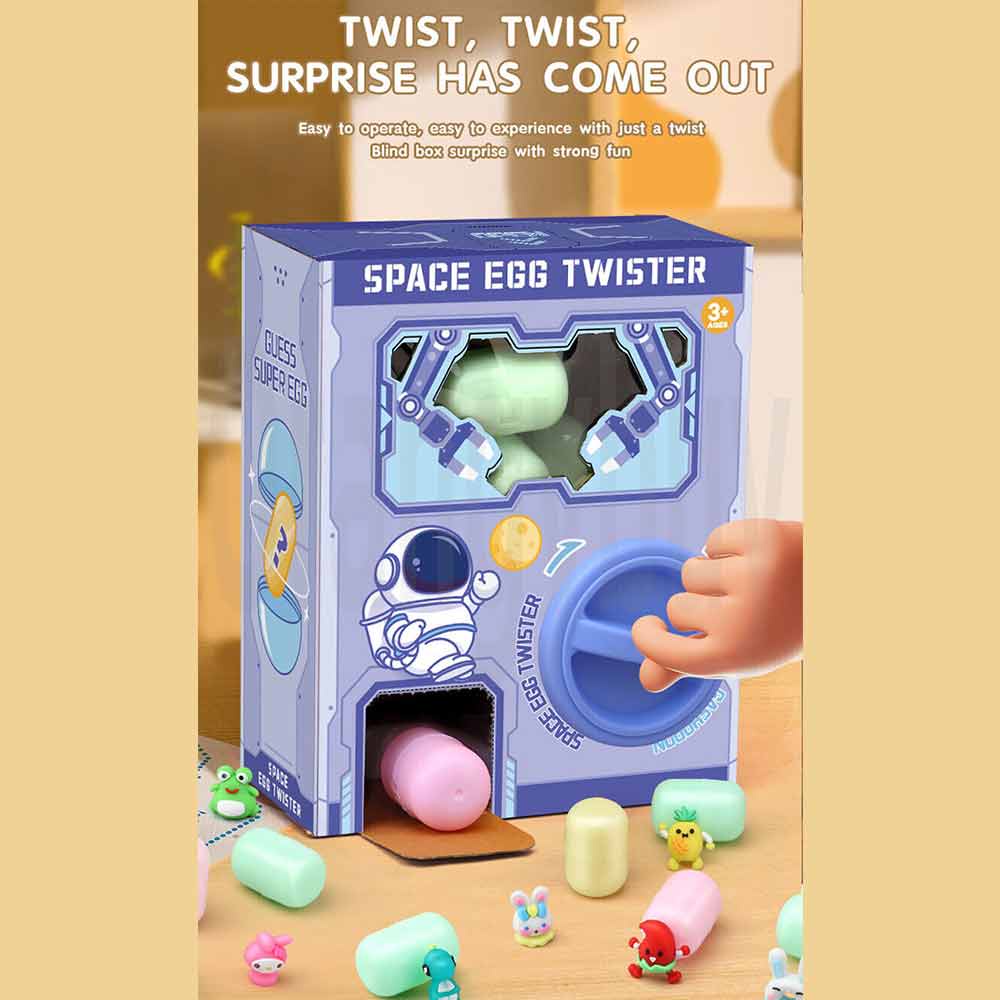 Mini Egg Twisting Doll Gashapon Machine Children Game Capsule Toys Claw Catch Toy Children Early Education Learning Game