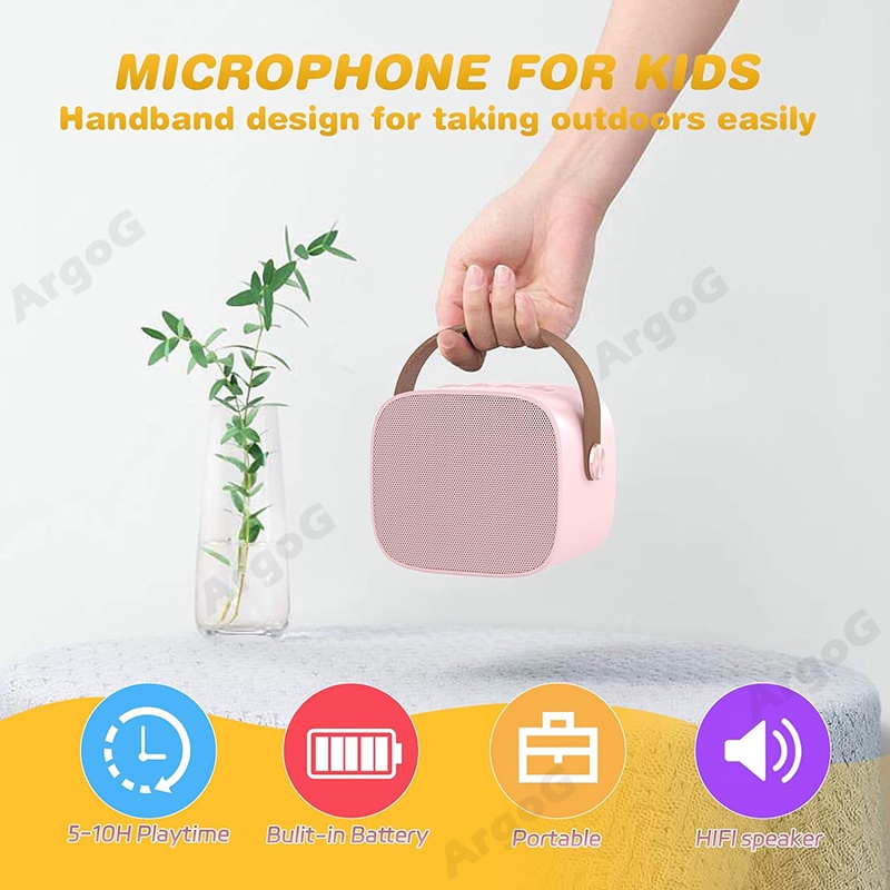 Loa bluetooth Không Dây mini Di Động Kèm Micro Dùng Để Hát karaoke Thích Hợp Làm Quà Giáng Sinh