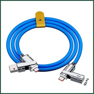 Dây cáp sạc nhanh 120w 4 trong 1 cho điện thoại / máy tính bảng / máy tính bảng