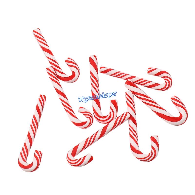 Set 50 Kẹo Giáng Sinh handmade Màu Đỏ Và Trắng 50 Món Trang Trí Nhà Búp Bê