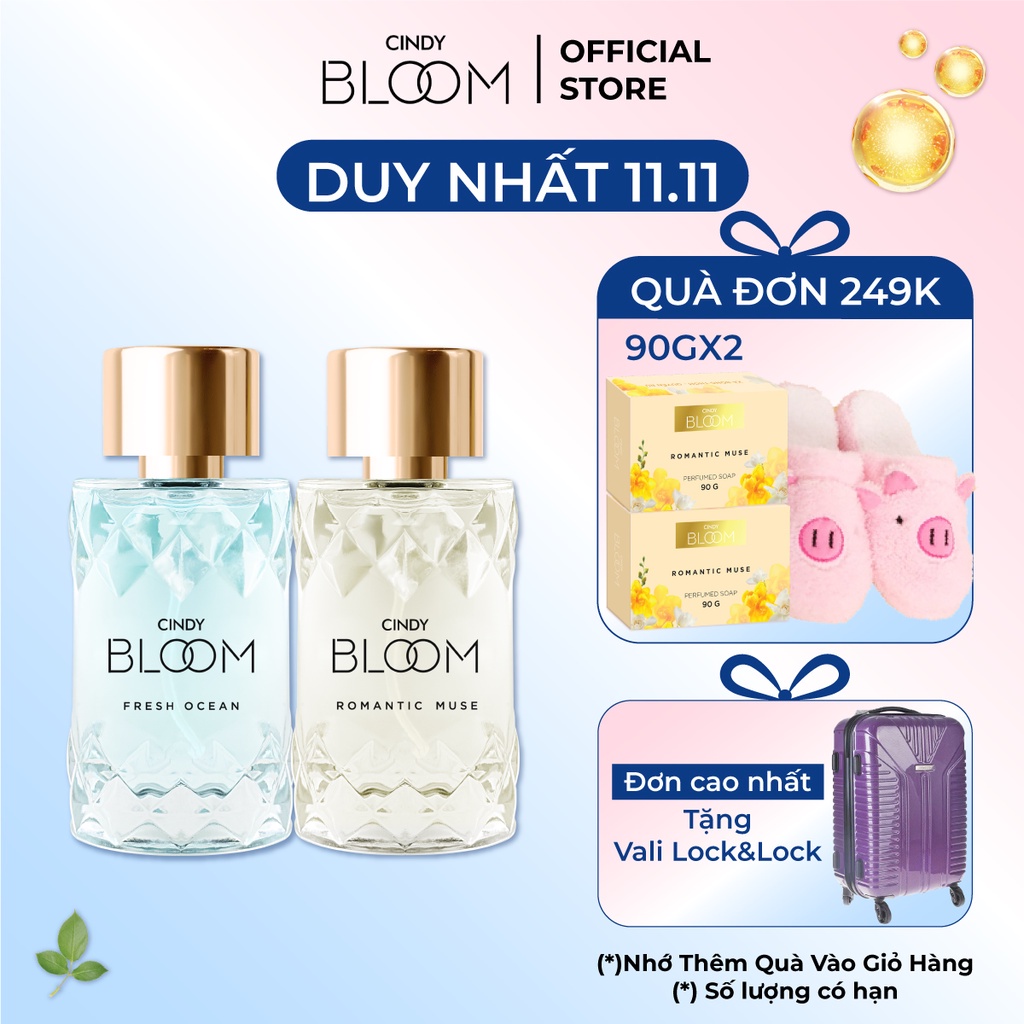 Combo Nước hoa Cindy Bloom Fresh Ocean + Romantic