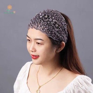 Băng đô ren đính ngọc trai thời trang nữ