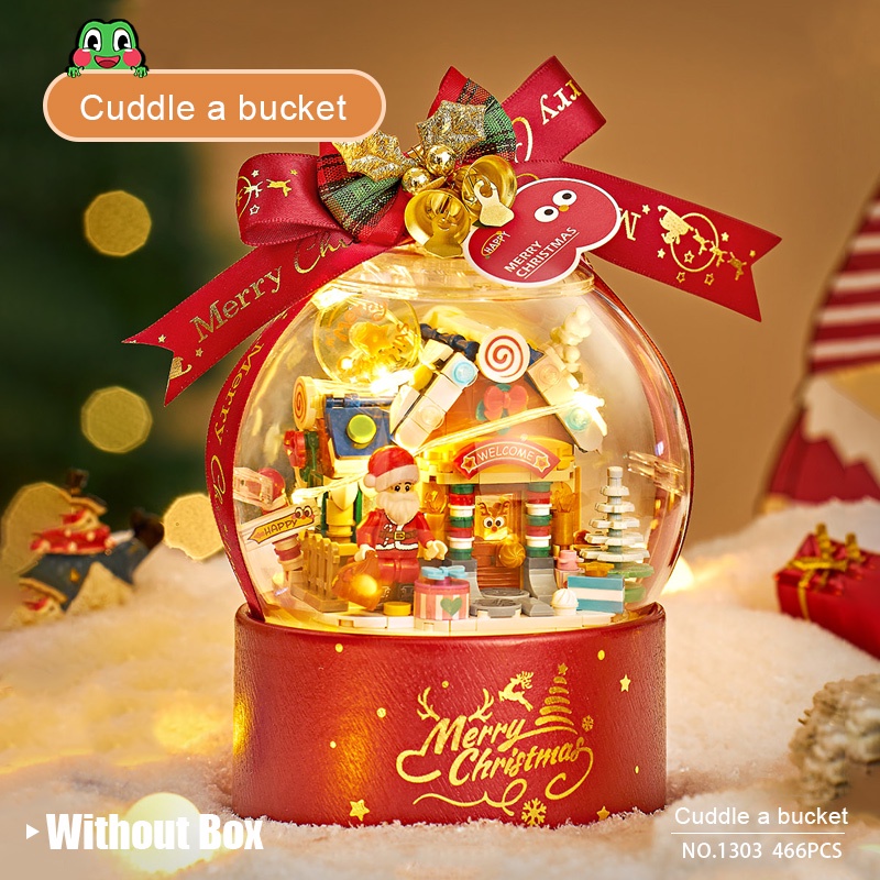 Loz Bộ Đồ Chơi Khối Lắp Ráp Hạt Pha Lê Giáng Sinh Nhỏ Dành Cho Bé Trai Và Bé Gái