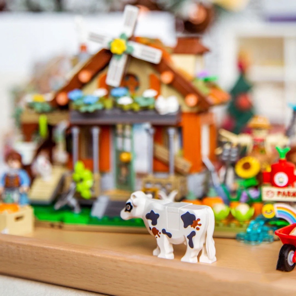 Bộ Đồ Chơi Lắp Ráp Mô Hình Tòa Nhà lắp ghép nông trại mô hình nhà LOZ 1281-Sản Phẩm Chất Lượng Cao-Quà Tặng Giáng Sinh