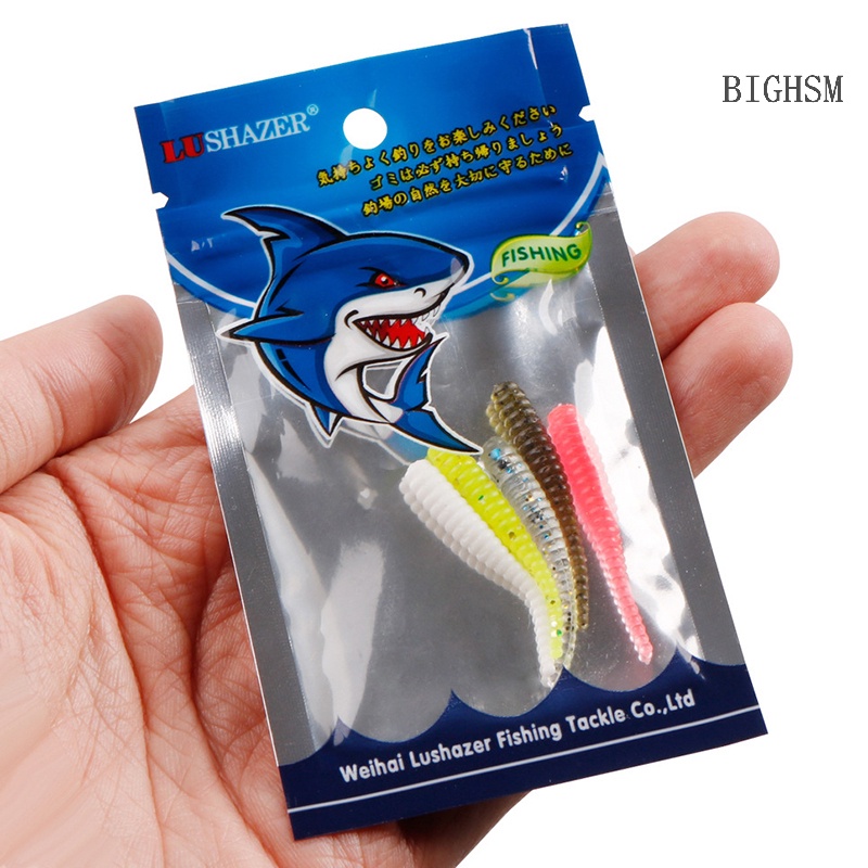 Bighsm Set 10 Mồi Giả Nhử Cá Mềm 35mm 0.3g Chất Lượng Cao Tiện Dụng