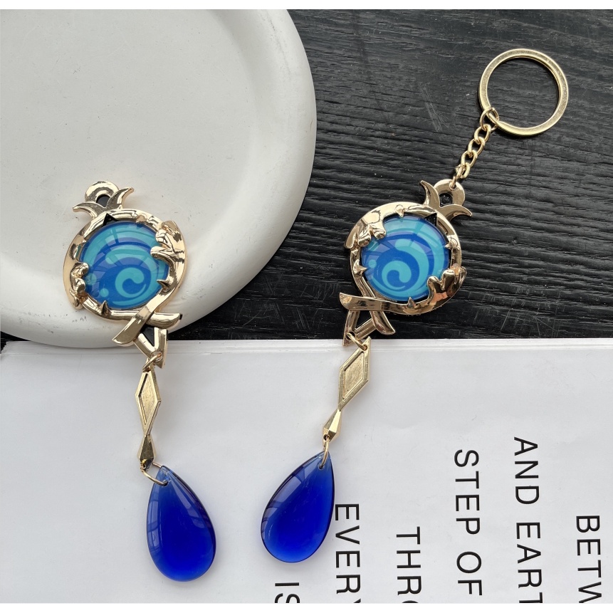 Furina Móc Khóa Kim Loại Phát Quang Hình Tiểu Thuyết