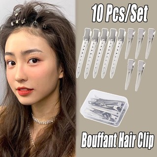 Set 10 kẹp mỏ vịt bằng thép không gỉ tạo kiểu tóc