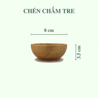 Bát tre đựng nước chấm - Chén nước chấm bằng tre/ Chén ăn cơm