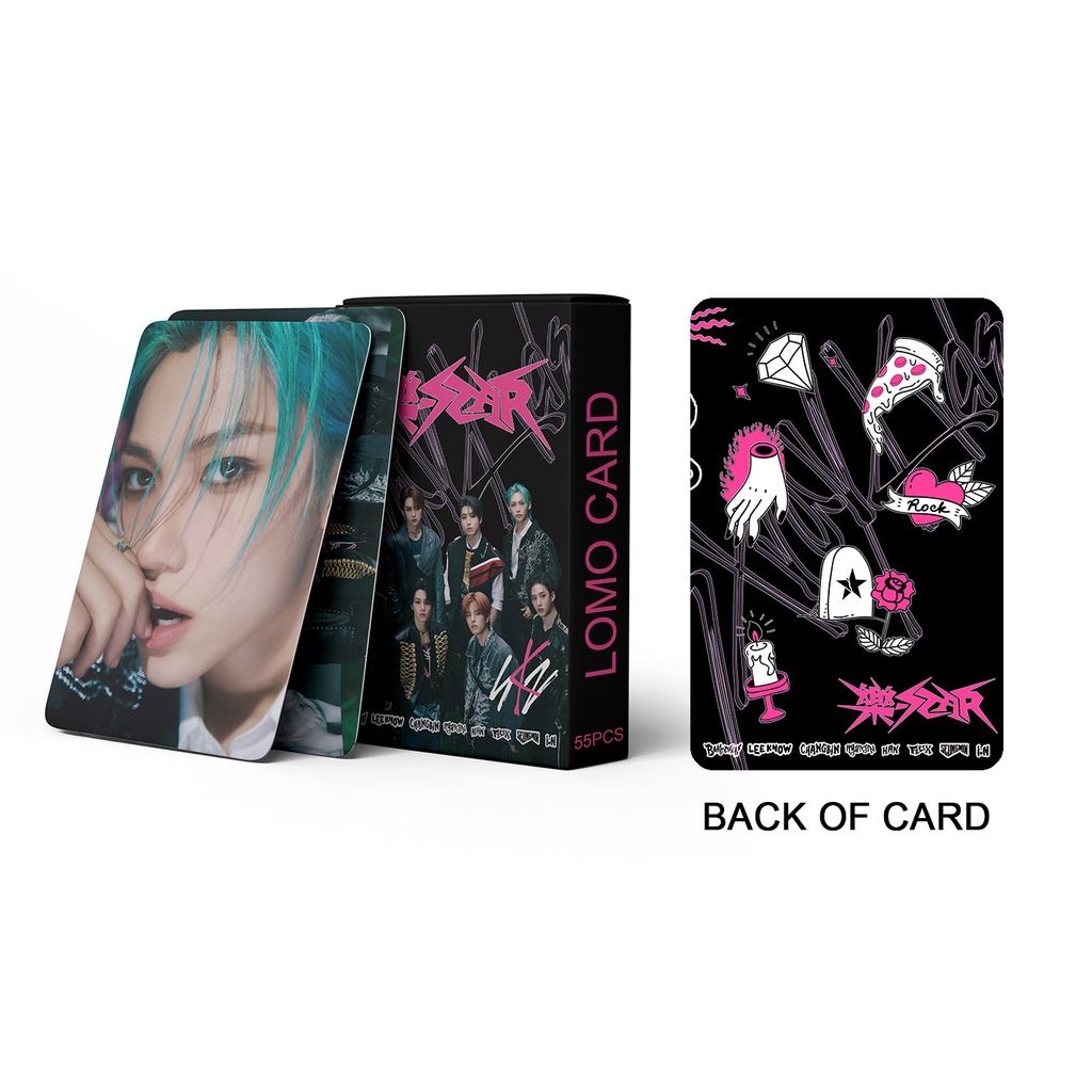 Hộp 55 Ảnh lomo card Nhóm Nhạc kpop stray kids - star