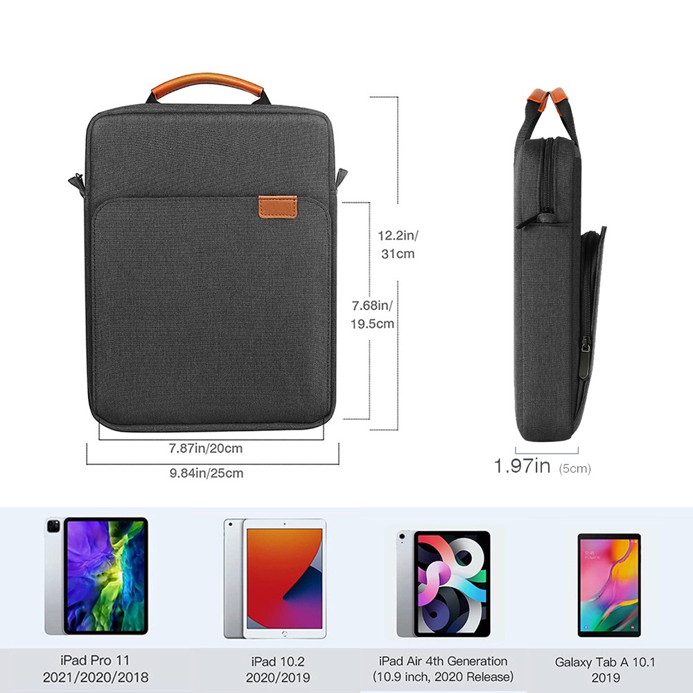 Túi Đựng Máy Tính Bảng Chống Nước 9-13.3 inch Cho pro 12.9 2018 4th 5th 6th 10th 10.9 2022 pro 11inch 2018 2nd 3rd 4th air 4th 5th 10.9 air 3 pro 10.5 ipad 10.2 7